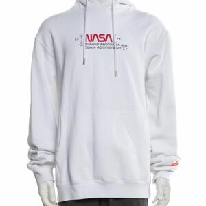 Heron Preston
Graphic Print Crew Neck Hoodie
White | Size: M